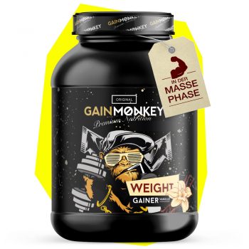 weight gainer vanille zum gewicht zunehmen in der massephase muskelaufbau gainmonkey
